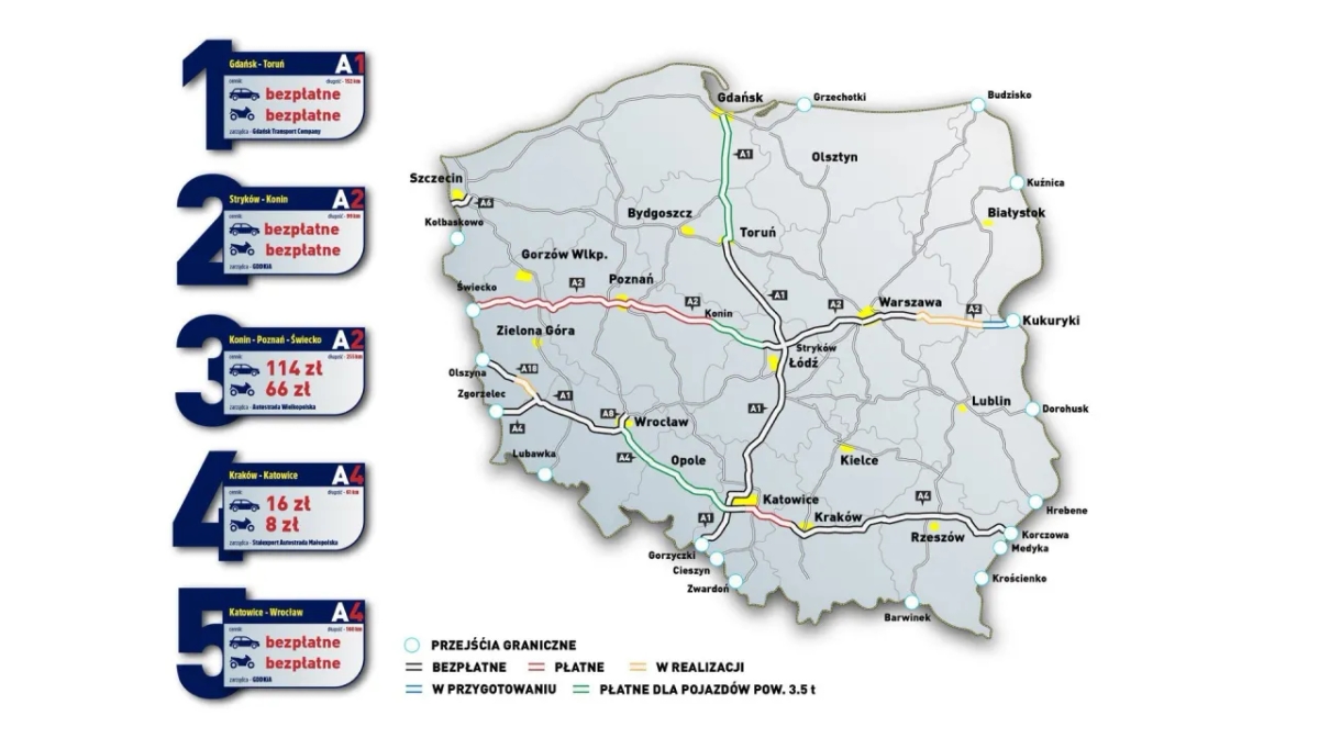Czy autostrada A2 jest płatna? Sprawdź, gdzie są opłaty i ceny